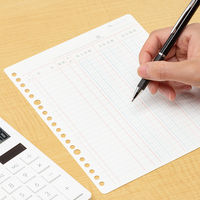 コクヨ 三色刷りルーズリーフA5仕入帳100枚入リー153 リ-153 1セット(3冊:1冊×3)