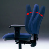 サンワサプライ　MAハイバックチェア　オフィスチェア　肘付　ブルー　SNC-5MTBL　1脚