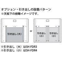 サンワサプライ SH-FDシリーズ　SOHOデスク（キャスター付） 平机 引出し無し ライトグレー 幅800×奥行700×高さ700mm 1台（直送品）
