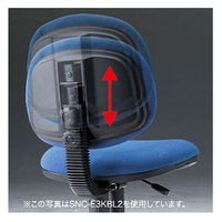 サンワサプライ　エコロジーチェア　オフィスチェア　肘無し　ブルー　SNC-E3KVBL2　1脚