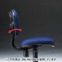 サンワサプライ　低反発OAチェア　オフィスチェア　肘無し　イエロー　SNC-MU1RYK　1脚　（直送品）