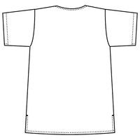 フォーク 花柄スクラブ グリーン L 7008SC-4-L 1枚　スクラブ