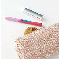 プラス　ツイッギー　フィットカットカーブ携帯はさみ　ピンク　34576