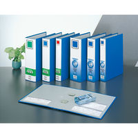 コクヨ　チューブファイル　エコツインR　A4タテ　とじ厚80mm　青　両開きパイプ式ファイル　フ-RT680B　1セット（3冊）