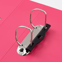 リヒトラブ　D型リングファイル　A4タテ　背幅74mm　650枚差し　赤　G2280-3　1冊