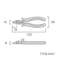 フジ矢 プロテックニッパ超硬刃付 125mm PP460-125 1個