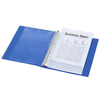 クリヤーブック 差し替え式 30穴 A4タテ 15ポケット 背幅25mm 10冊 6色アソート リヒトラブ  オリジナル