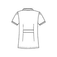 フォーク チュニック ホワイトXネイビー S 2015EW-7 1枚