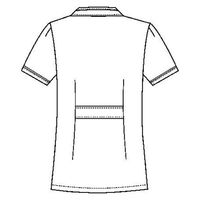 フォーク チュニック ホワイトXネイビー M 2015EW-7 1枚　白衣