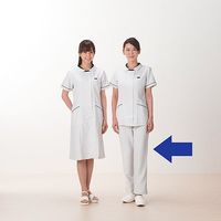 フォーク ストレートパンツ ホワイト EL 6006EW-1 1枚　白衣