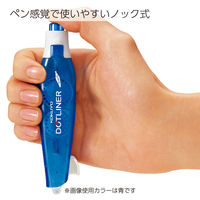 コクヨ テープのり ドットライナーノック 本体 ピンク しっかり貼るタイプ タ-DM480-07NP 10個