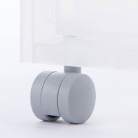 【まとめ買いセット】無印良品 ポリプロピレン 収納ストッカー キャスター付き３ 約幅18×奥行40×高さ83cm 1セット（3台） 良品計画