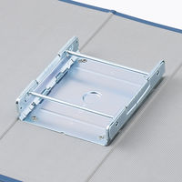 アスクル　パイプ式ファイル（両開き）　A4タテ　とじ厚100mm　ユーロスタイル　ブルー  オリジナル