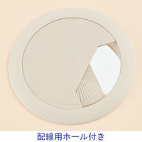 アール・エフ・ヤマカワ OAミーティングテーブル ラウンド型 ナチュラル 直径1200×高さ700mm 1台（2梱包）