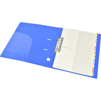 コクヨ カラー仕切カード（ファイル用） A4タテ 2穴 12山見出し 1袋（5組） シキ-100N