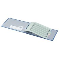 コクヨ　チューブファイル　エコツインR　A4ヨコ　とじ厚40mm　青　両開きパイプ式ファイル　フ-RT645B　1セット（4冊）