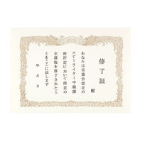 コクヨ 賞状用紙〈プリンタ対応〉 カ-SJ105 1セット(100冊:10枚×10袋)