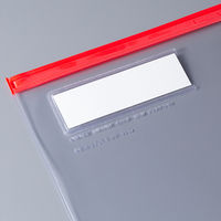 コクヨ　カラーソフトクリヤーケースC（チャック付き）S型［軟質］　A4-S　赤　1セット（20枚）