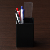 アスクルペンスタンド アクリル 黒  オリジナル