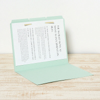 プラス　カットフォルダー　マチなし　3山　ブルー　FL-063IF　87205　1袋（3枚入）