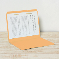 プラス　カットフォルダー　マチなし　3山　イエロー　FL-063IF　87207　1袋（3枚入）