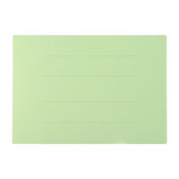 プラス フラットファイル A3ヨコ 樹脂製とじ具 グリーン 緑 10冊 No.002N