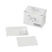 プラス　ネームタッグ替えケース横型　CT-650Y　セミハードタイプ　84716