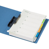 アスクル　カラーインデックス　A4タテ　インデックスシート　2穴　6山　100組（10組入×10袋）  オリジナル