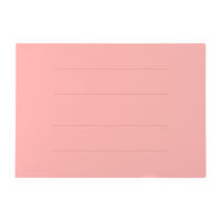 プラス フラットファイル A3ヨコ 樹脂製とじ具 ピンク 10冊 No.002N