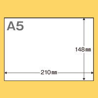 小林クリエイト フォーム用紙 A5 白色 無地 1箱（5000枚入）