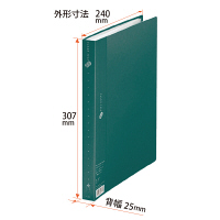 プラス　スーパーエコノミークリアーファイル　A4タテ　40ポケット　グリーン　FC-124EL　88433　1箱（10冊入）