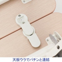 サンテック SFフォールディングテーブル 3人用 ホワイト 幅1800×奥行450×高さ700mm 1台（取寄品）