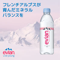 evian(エビアン) 伊藤園 500ml 1箱（24本入）【正規輸入品】【硬水】【ミネラルウォーター】