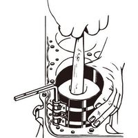 エスコ 178ー254mm ピストンリングコンプレッサー EA603DA-4 1個（直送品）