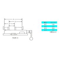 エスコ 178mm ミーリングマシンバイス EA525AH-150 1台（直送品）