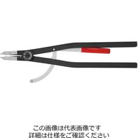 エスコ 252ー400mm 穴用スナップリングプライヤー EA590A-6 1丁（直送品）