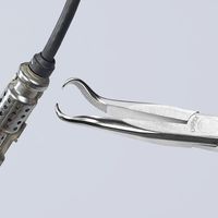 エスコ 200mm メカニックプライヤー(グリップ付/先曲 EA537PB-10 1個（直送品）