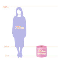 エアークッション非帯電性タイプ プチプチ 幅300mm×42m巻 ピンク P-d37L 1巻 川上産業