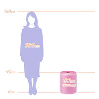 エアークッション非帯電性タイプ プチプチ 幅400mm×42m巻 ピンク P-d37L 1巻 川上産業