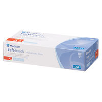 メディコムジャパン セーフタッチニトリルグローブ パウダーフリー ブルー XS 1175A-Y 1箱(100枚入) (使い捨てグローブ)