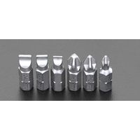 エスコ [+ ー]ドライバービットセット(ビット収納ハンドル) EA550BP-10 1組(1セット)（直送品）