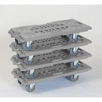 【平台車】 金沢車輌 連結樹脂台車（85φナイロン） JC-200 1台