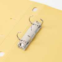 セキセイ　ロックリングファイル　D型2穴　A4タテ　背幅37mm　イエロー　F-522-50　10冊
