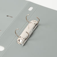 セキセイ　ロックリングファイル　D型2穴　A4タテ　背幅43mm　グレー　F-532-62　10冊