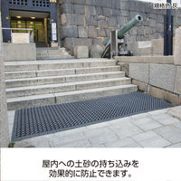 テラモト カラーブラッシュ　茶　ふち付 600×900mm 屋外用  MR0962404　1枚