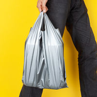 アスクル　レジ袋（シルバー）　30号　0.02mm厚　1セット（1000枚：100枚入×10袋） オリジナル