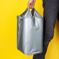 アスクル　レジ袋（シルバー）　60号　0.02mm厚　1セット（3000枚：100枚入×30袋）  オリジナル