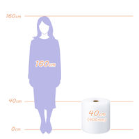 MPノンカッターパックミシン目入りロール 気泡緩衝材 幅400×42m巻 1巻 酒井化学工業