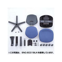 サンワサプライ　エコOAチェア　オフィスチェア　肘無し　グレー　SNC-ECO1GYN　1脚　（直送品）
