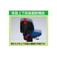 サンワサプライ モールドウレタンチェア オフィスチェア 肘無し ブルー SNC-T145BL 1脚